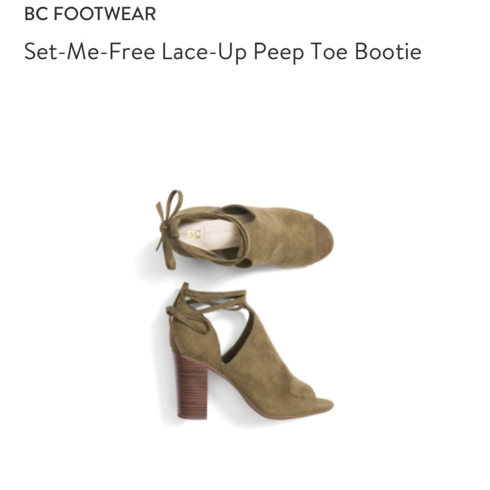 Stitch fix peep toe booties